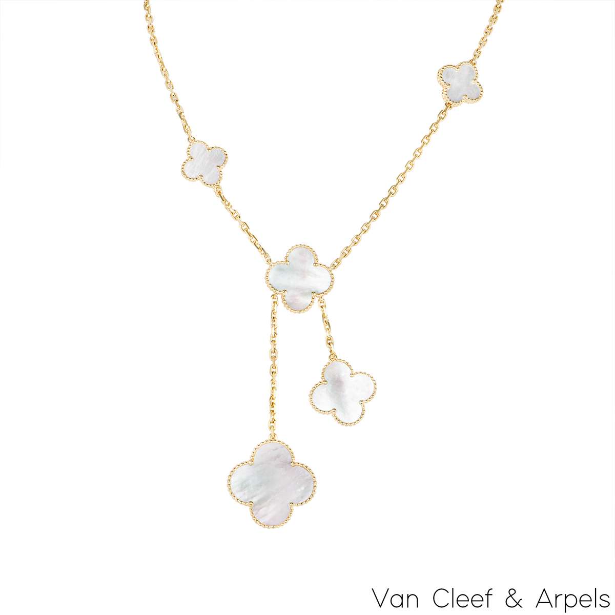 Van Cleef & Arpels Yellow Gold Magic Alhambra Necklace VCARD79100 Van Cleef & Arpels Yellow Gold Magic Alhambra Necklace VCARD79100